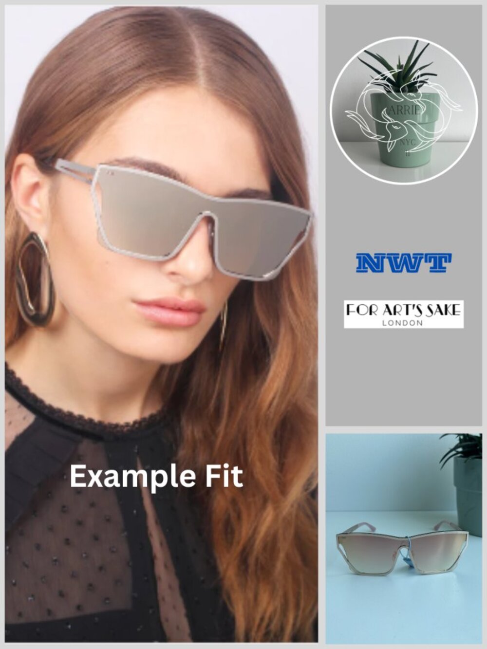 For Art's Sake - Woman's Outer Space Sunglasses - Rose Gold